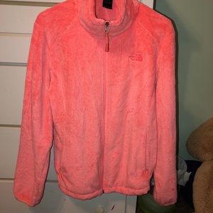Coral pink north face jacket